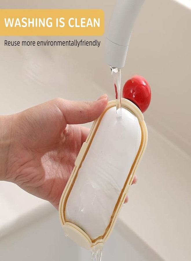 ZIBUYU® Reusable Pet Lint Roller Ball for Clothes & Pet Hair, Mini Dual-Function Portable Hair Remover Comb Tool, Washable Sticky Gel Roller for Dog Fur, Fabric, Upholstery, Travel & Garment Care - Image 3